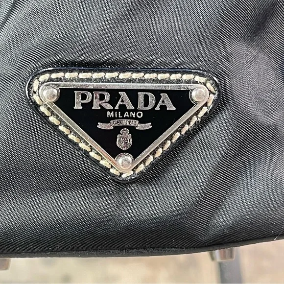 PRADA Nylon Leather Trimmed Tessuto Shouder Bag - Picture 11 of 16